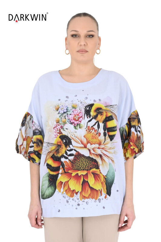 5592 DARKWIN BLUZ MAVI - DARKWIN