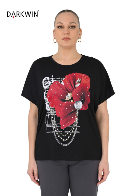 5596 DARKWIN BLUZ SIYAH - DARKWIN