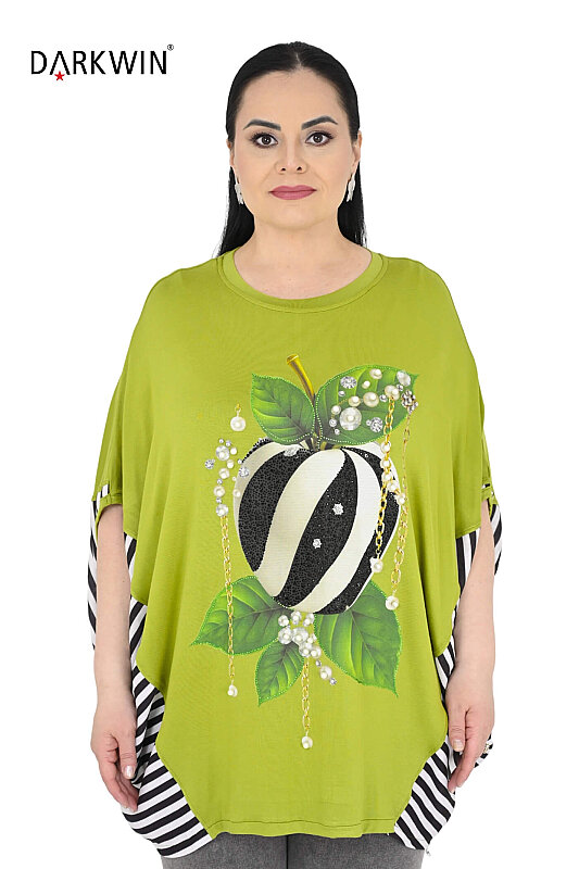 5654 DARKWIN BLUZ YESIL - DARKWIN