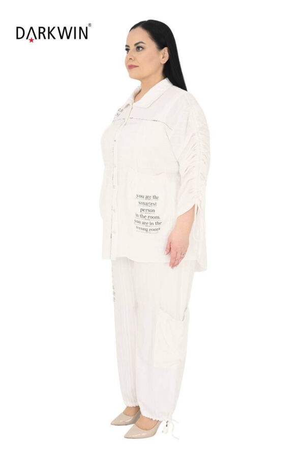 5658 DARKWIN GÖMLEK-PANTOLON EKRU - 2