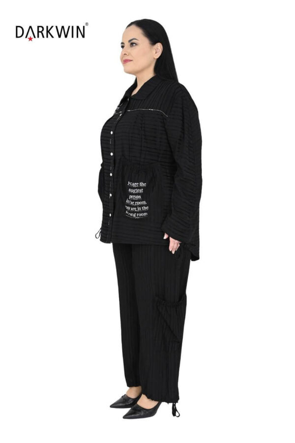 5658 DARKWIN GÖMLEK-PANTOLON SIYAH - 2