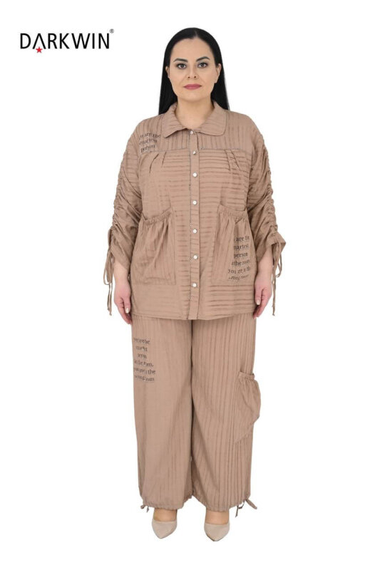 5658 DARKWIN GÖMLEK-PANTOLON VIZON - DARKWIN AN