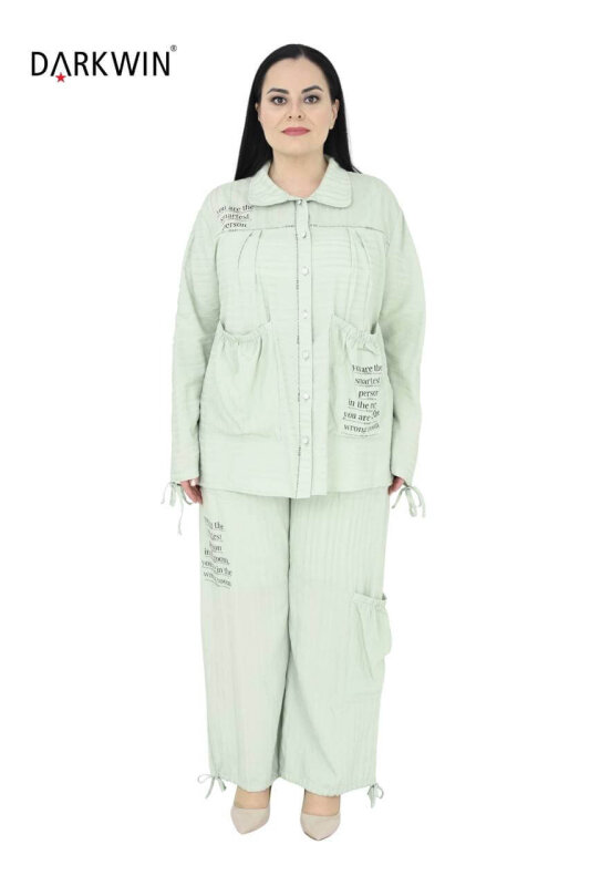 5658 DARKWIN GÖMLEK-PANTOLON YESIL - DARKWIN AN