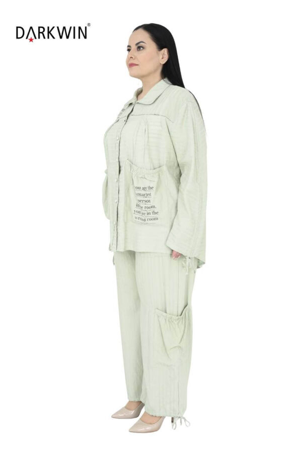 5658 DARKWIN GÖMLEK-PANTOLON YESIL - 2