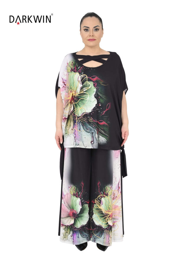 5686 DARKWIN BLUZ-PANTOLON SIYAH - 1