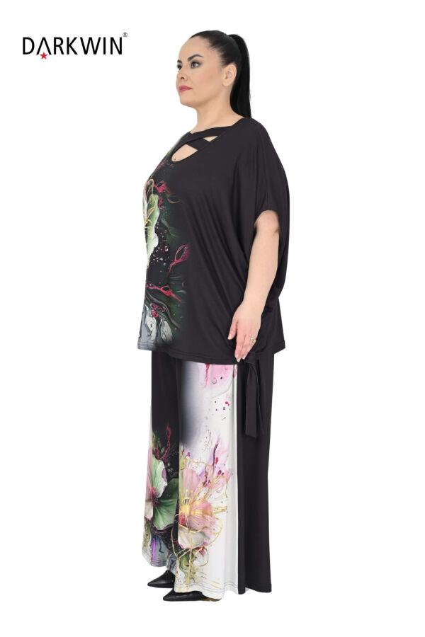 5686 DARKWIN BLUZ-PANTOLON SIYAH - 2