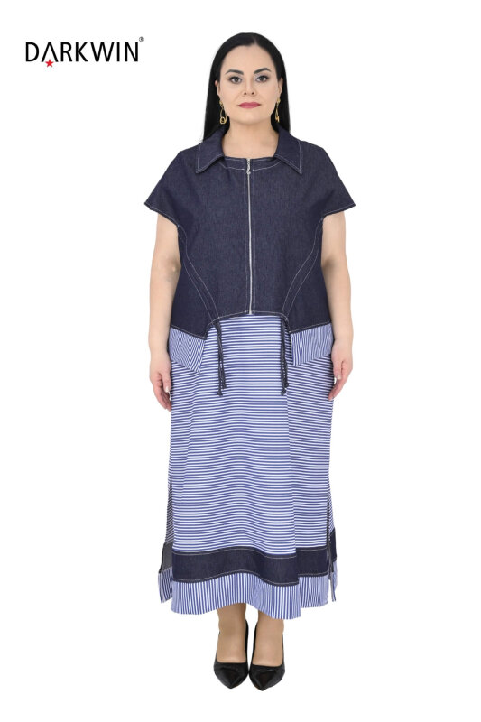 5700 DARKWIN ELBİSE LACIVERT - DARKWIN AN
