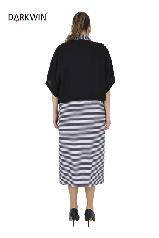 5701 DARKWIN ELBİSE-MONT SIYAH - 3