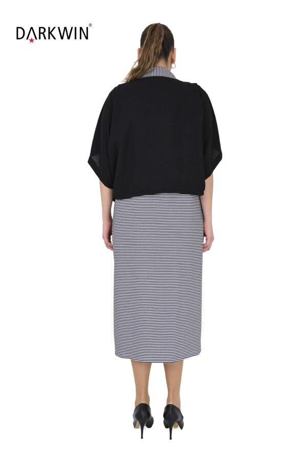 5701 DARKWIN ELBİSE-MONT SIYAH - 3