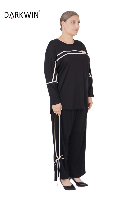 Darkwin - 5708 DARKWIN BLUZ-PANTOLON SIYAH (1)