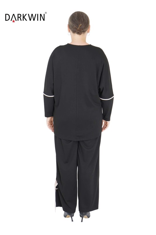 5708 DARKWIN BLUZ-PANTOLON SIYAH - Thumbnail