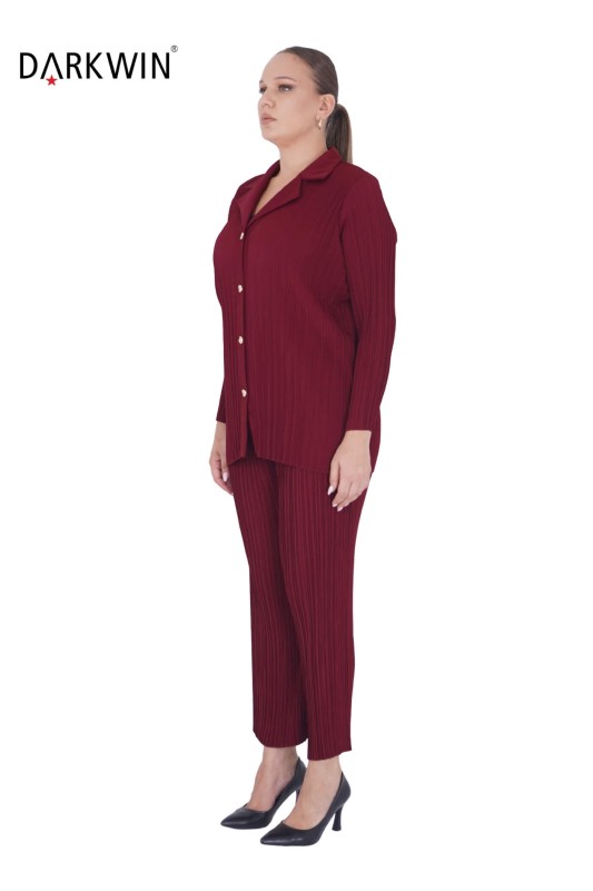 Darkwin - 5710-05 DARKWIN CEKET-PANTOLON BORDO (1)