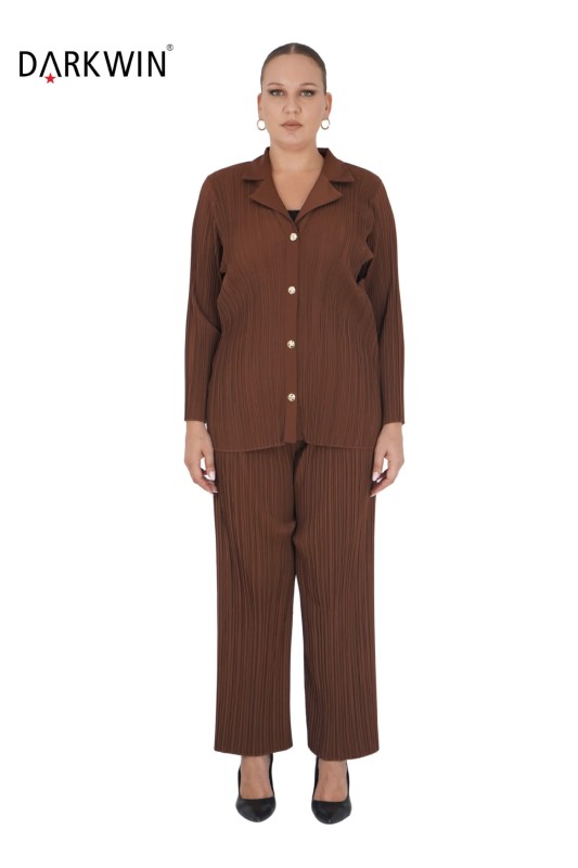 Darkwin - 5710-06 DARKWIN CEKET-PANTOLON KAHVE