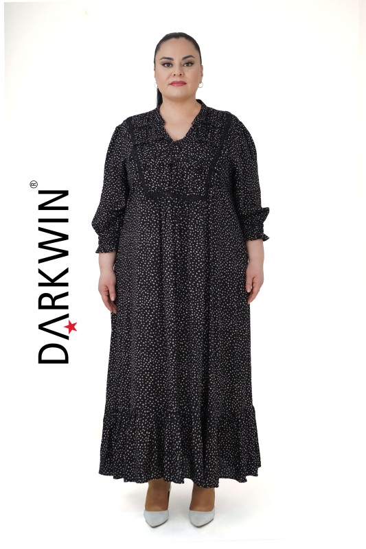5711-1 DARKWIN ELBİSE SIYAH - Thumbnail