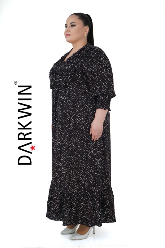 5711-1 DARKWIN ELBİSE SIYAH - Thumbnail