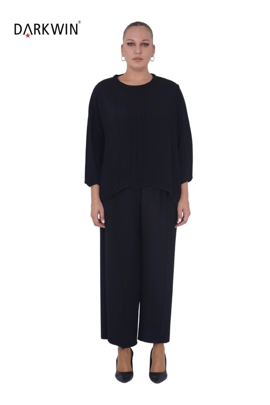 Darkwin - 5711 DARKWIN BLUZ-PANTOLON SIYAH