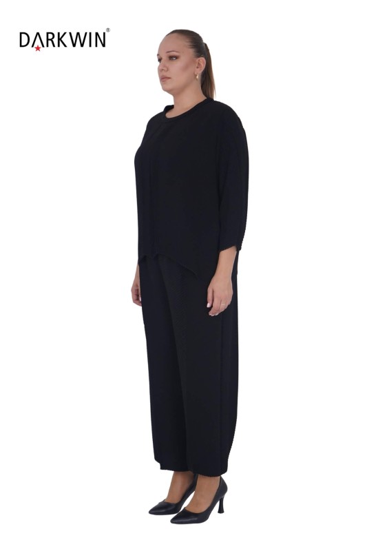 Darkwin - 5711 DARKWIN BLUZ-PANTOLON SIYAH (1)