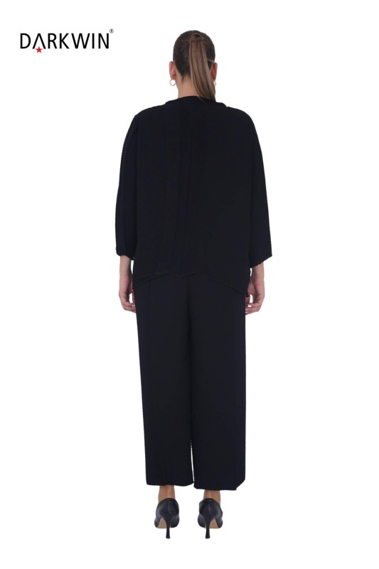 5711 DARKWIN BLUZ-PANTOLON SIYAH - Thumbnail