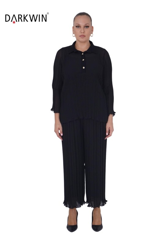 Darkwin - 5712 DARKWIN BLUZ-PANTOLON SIYAH