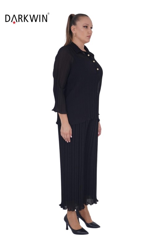 Darkwin - 5712 DARKWIN BLUZ-PANTOLON SIYAH (1)