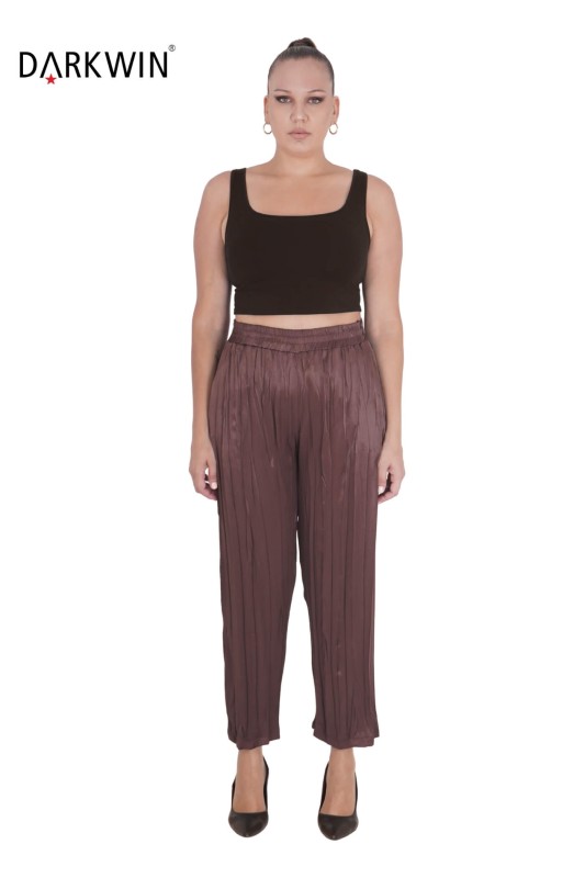 5716-06 DARKWIN GÖMLEK-PANTOLON KAHVE - Thumbnail