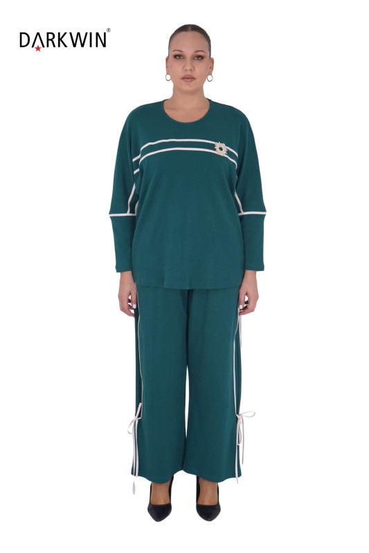DARKWIN - 5719-04 DARKWIN BLUZ-PANTOLON YESIL