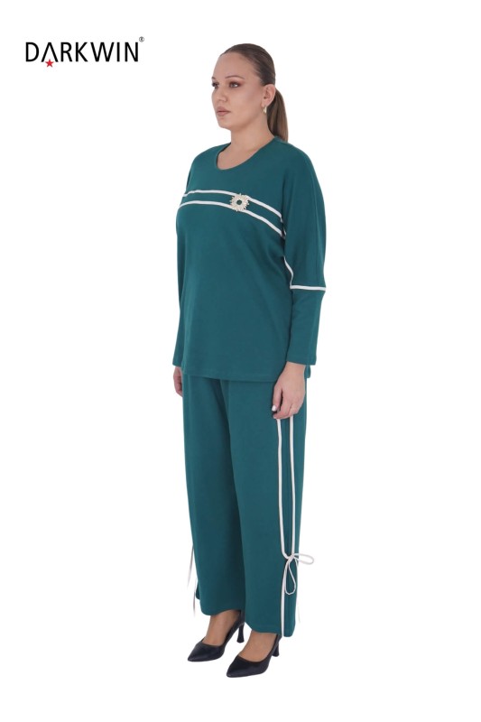 DARKWIN - 5719-04 DARKWIN BLUZ-PANTOLON YESIL (1)