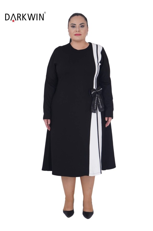 5801-1 DARKWIN ELBİSE SIYAH - Darkwin