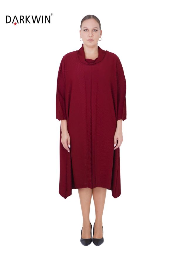 5802-05 DARKWIN ELBİSE BORDO - 1