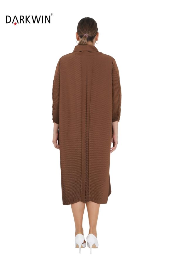 5802-06 DARKWIN ELBİSE KAHVE - 3