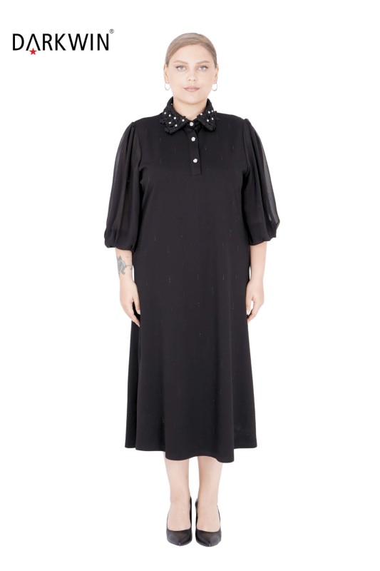 5803 DARKWIN ELBİSE SIYAH - DARKWIN