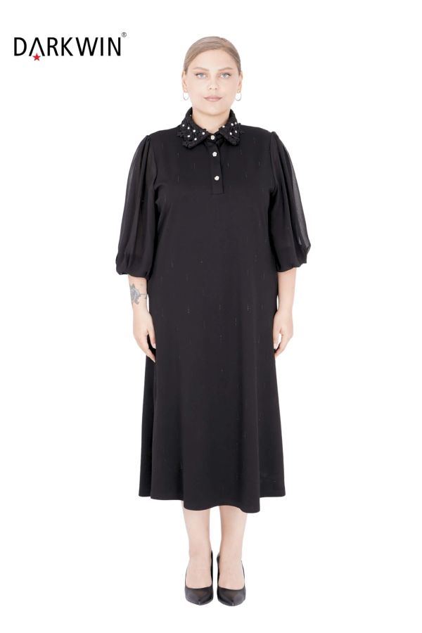 5803 DARKWIN ELBİSE SIYAH - 1