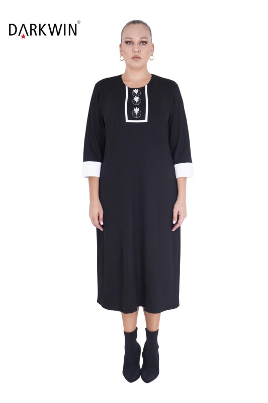 5804-1 DARKWIN ELBİSE SIYAH - DARKWIN
