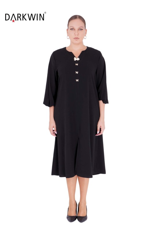 DARKWIN - 5804 DARKWIN ELBİSE SIYAH