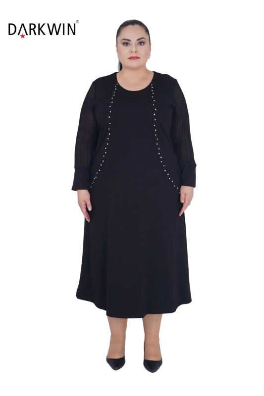 5806 DARKWIN ELBİSE SIYAH - DARKWIN