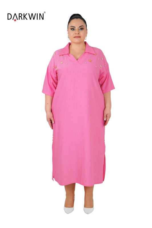 5807-7 DARKWIN ELBİSE PEMBE