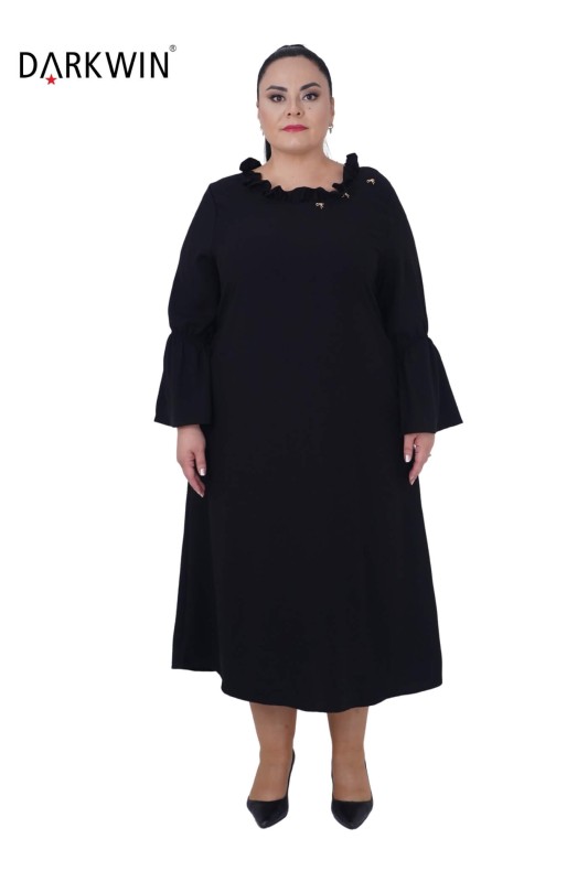 DARKWIN - 5808 DARKWIN ELBİSE SIYAH
