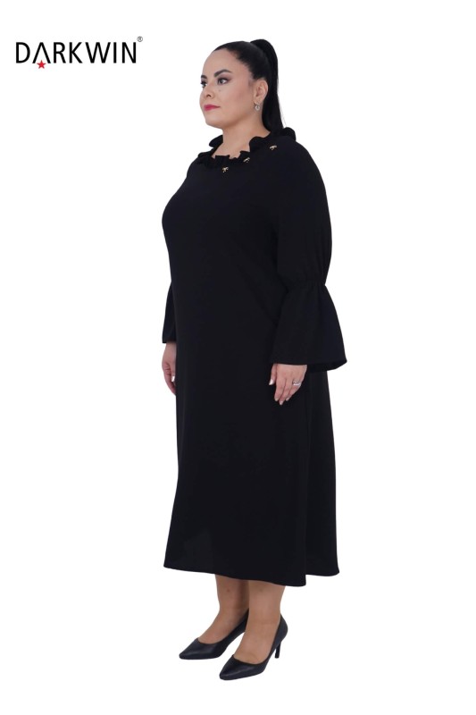 DARKWIN - 5808 DARKWIN ELBİSE SIYAH (1)