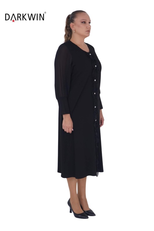DARKWIN - 5809 DARKWIN ELBİSE SIYAH (1)