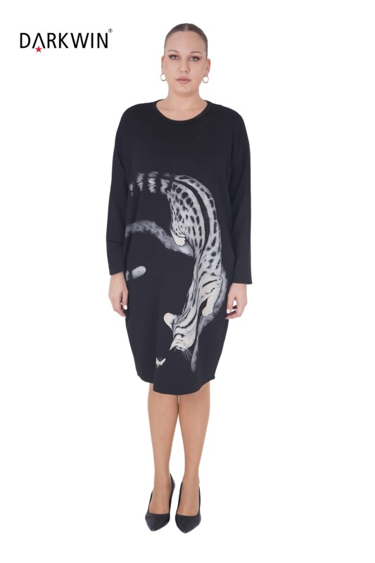 5810-1 DARKWIN ELBİSE SIYAH - DARKWIN