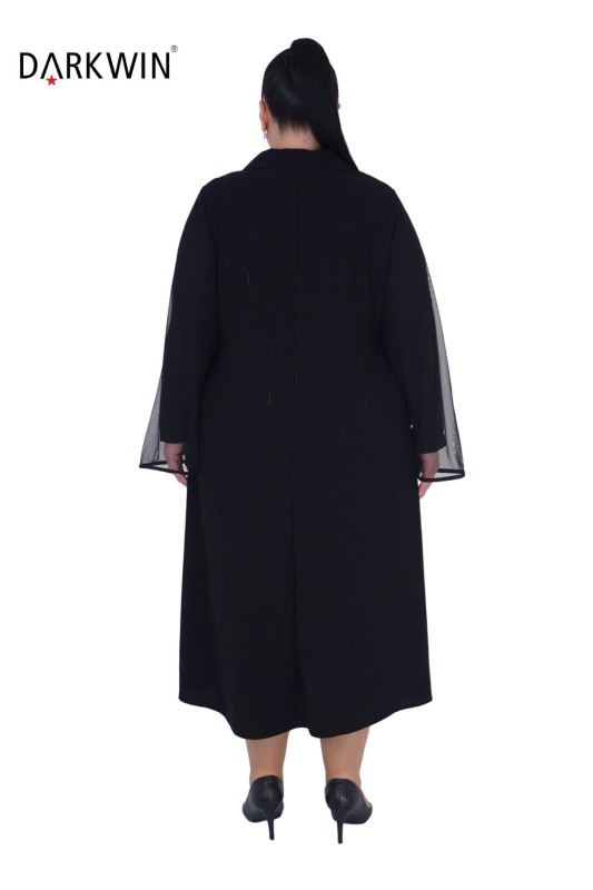 5811 DARKWIN ELBİSE SIYAH - Thumbnail