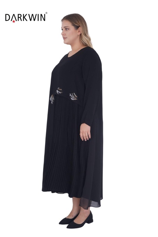 DARKWIN - 5813 DARKWIN ELBİSE SIYAH (1)