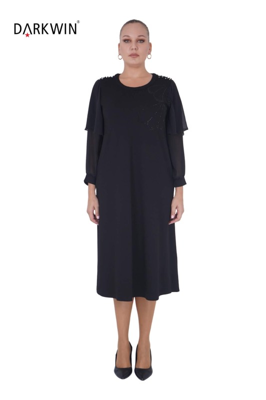 5814 DARKWIN ELBİSE SIYAH - DARKWIN