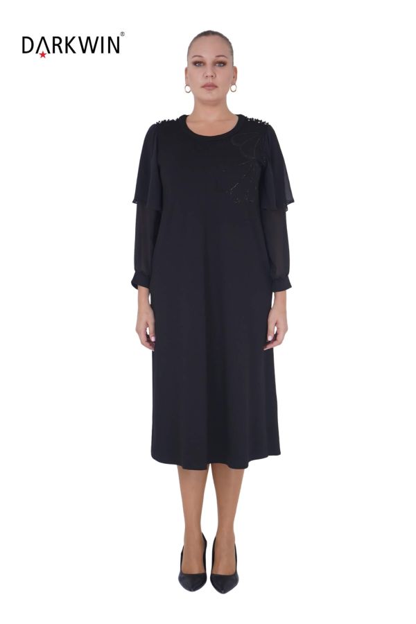5814 DARKWIN ELBİSE SIYAH - 1