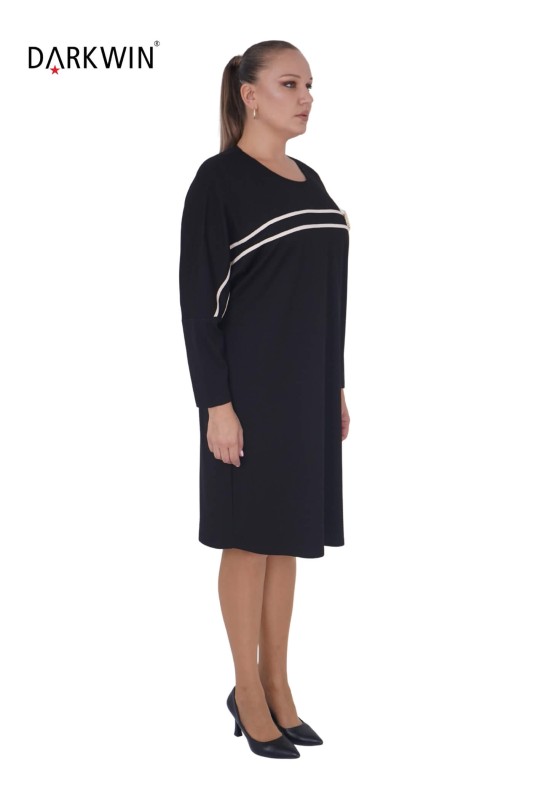 5818 DARKWIN ELBİSE SIYAH - DARKWIN (1)