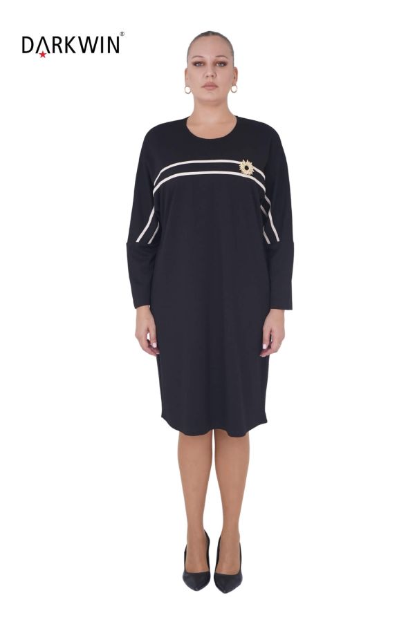 5818 DARKWIN ELBİSE SIYAH - 1