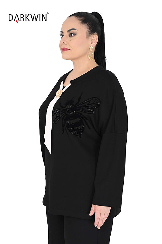 5819 DARKWIN BLUZ SIYAH - DARKWIN (1)