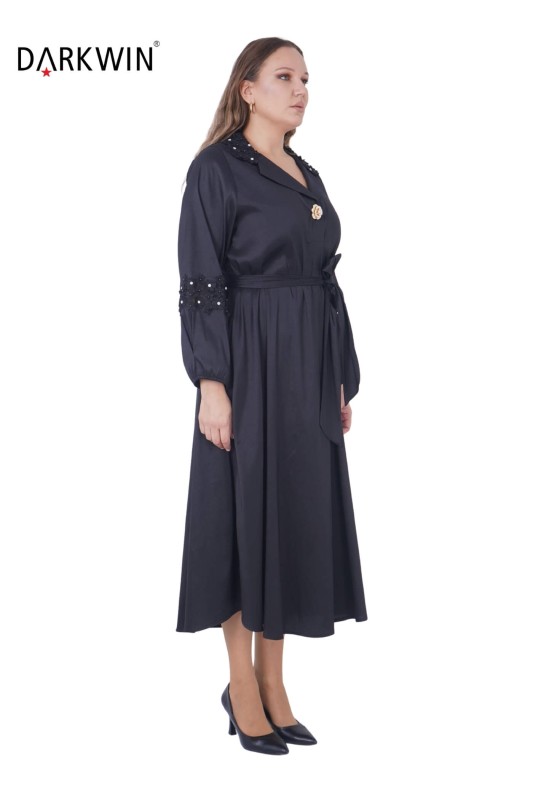 DARKWIN - 5821 DARKWIN ELBİSE SIYAH (1)