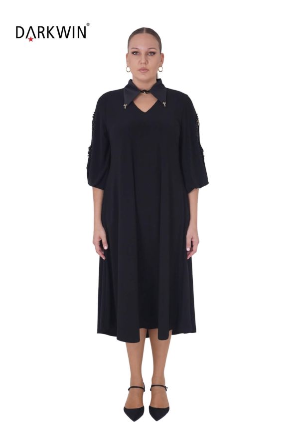 5823 DARKWIN ELBİSE SIYAH - 1