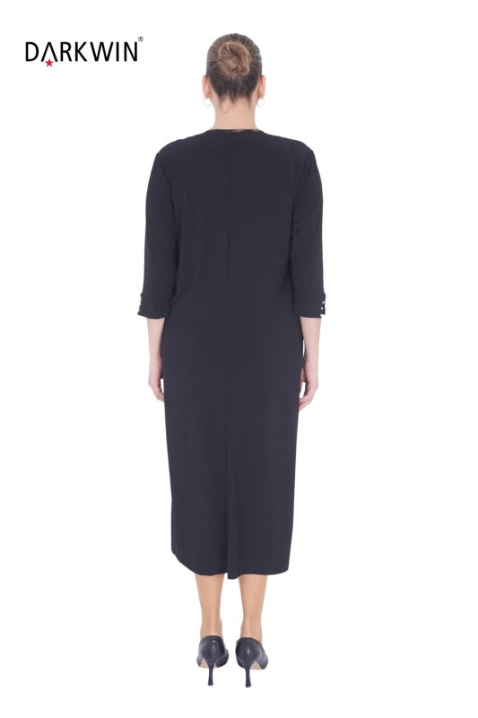 5826 DARKWIN ELBİSE SIYAH - Thumbnail